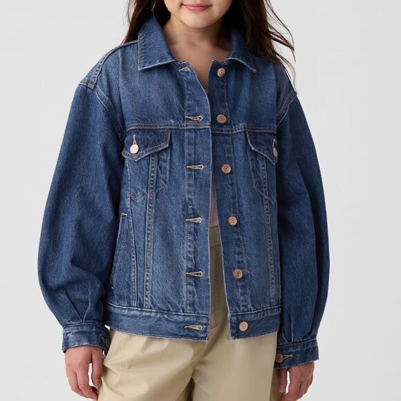 Gap X Doen Kids Oversized Icon Denim Jacket - Picture 5 of 7